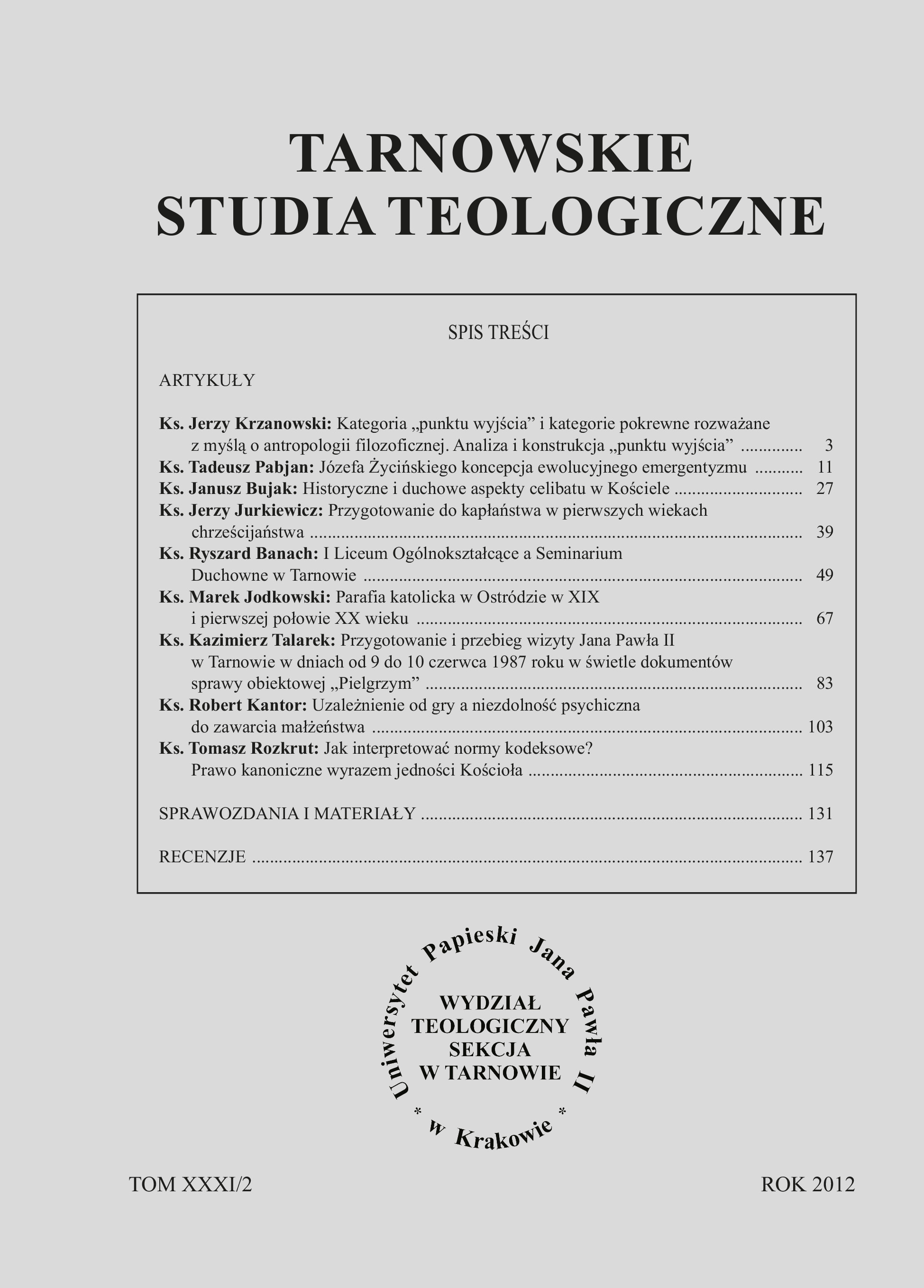 Sprawozdanie z Międzynarodowej Konferencji Naukowej Prawa Kanonicznego "Parafia w prawie kanonicznym i w prawie polskim". Gdańsk, 10-11 września 2012 roku