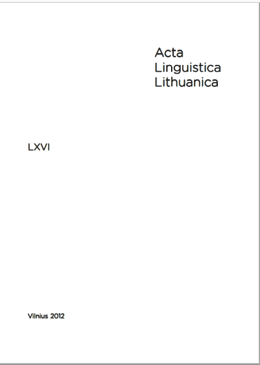 Professional names in the Prussian-Lithuanian Cover Image