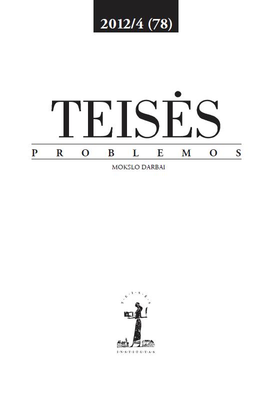 Rethinking System of Sanctions for Trafficing of Goods: the Problem of Proportionality (I). Principle of Proportionality and Criminal Sanctions Cover Image