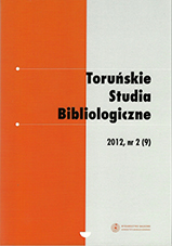 Information Society without librarians? Reflections related to book by Mariola Antczak: Rola bibliotek... Cover Image