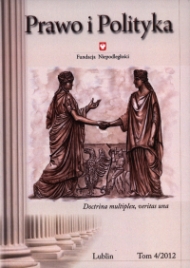 The evolution of the electoral system to the Sejm in the years 1991-2011 and some of its consequences Cover Image