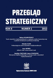 SPECIFICITY OF A MILITARIZED NON-STATE ACTOR IN CONTEMPORARY INTERNATIONAL RELATIONS. THE CASE OF HEZBOLLAH Cover Image