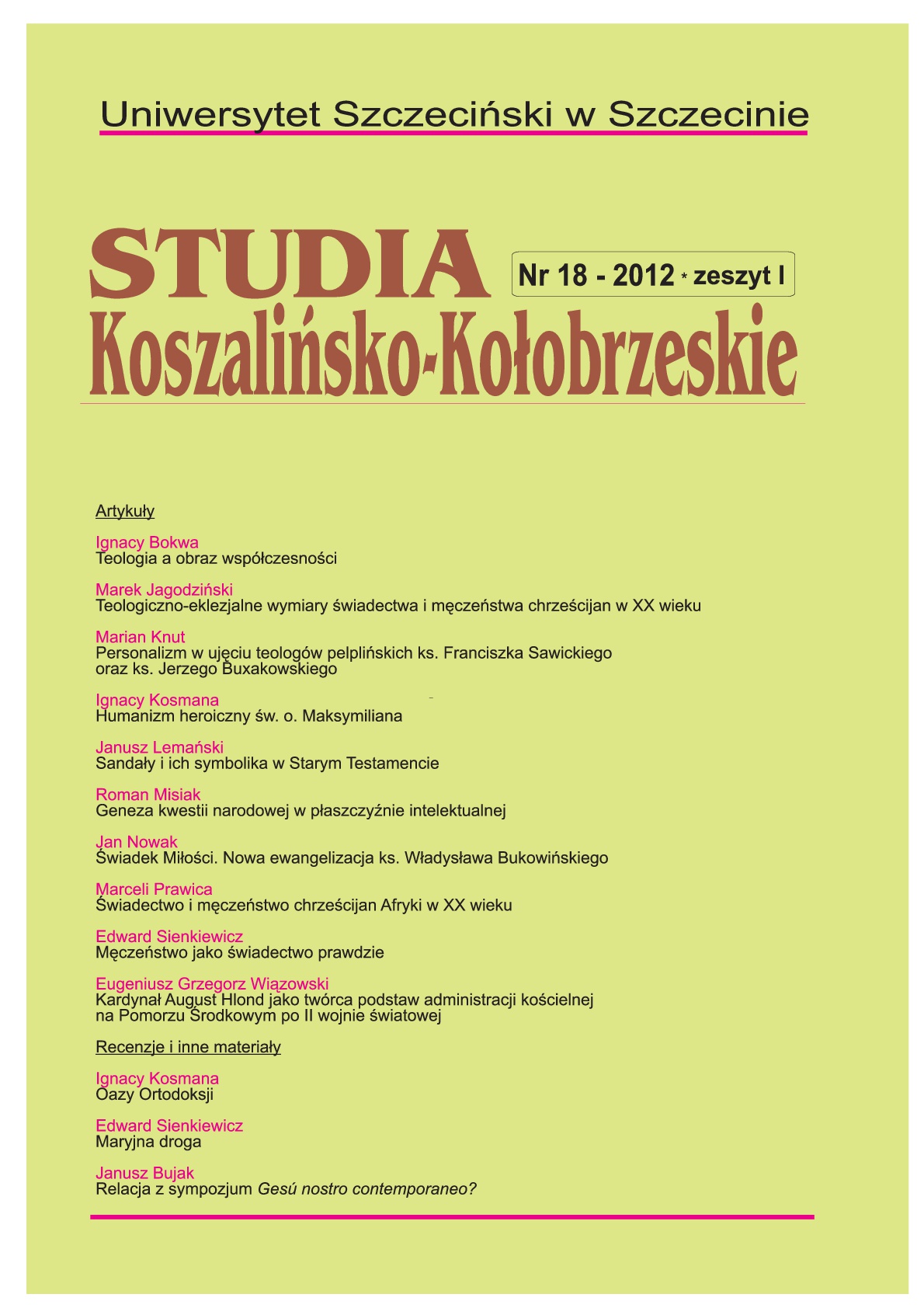 Report from the Gesù nostro contemporaneo symposium? Cover Image