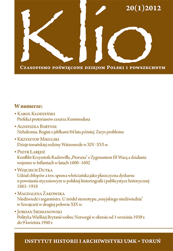 Konflikt Krzysztofa Radziwiłła „Pioruna” z Zygmuntem III Wazą a działania wojenne w Inflantach w latach 1600–1602