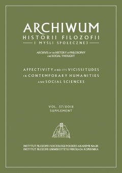 Affectivity, Hypochondria, and Piles. Biological Reasoning and Metaphors of Illness in the Hungarian History of Ideas