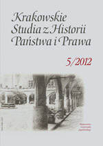 The list of professor Stanisław Grodziski’s publications (2008–2012) Cover Image