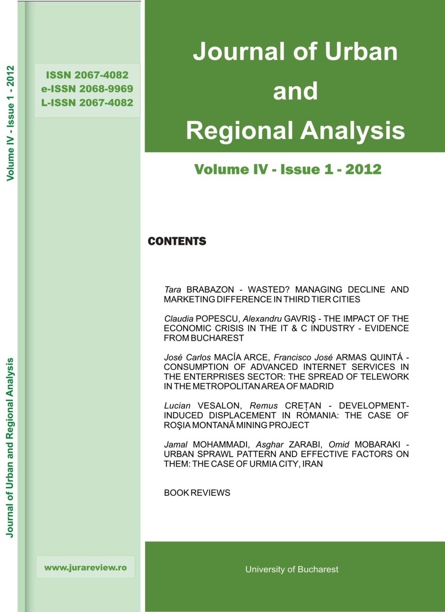 CONSUMPTION OF ADVANCED INTERNET SERVICES IN THE ENTERPRISES SECTOR: THE SPREAD OF TELEWORK IN THE METROPOLITAN AREA OF MADRID Cover Image