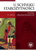 “AND THE LOT FELL ON THE BISHOPS…” A FEW NOTES ON  THE DISCUSSION OF THE APPROACH TO THE EPISCOPAL ELECTION BY LOT IN LATE ANTIQUITY Cover Image