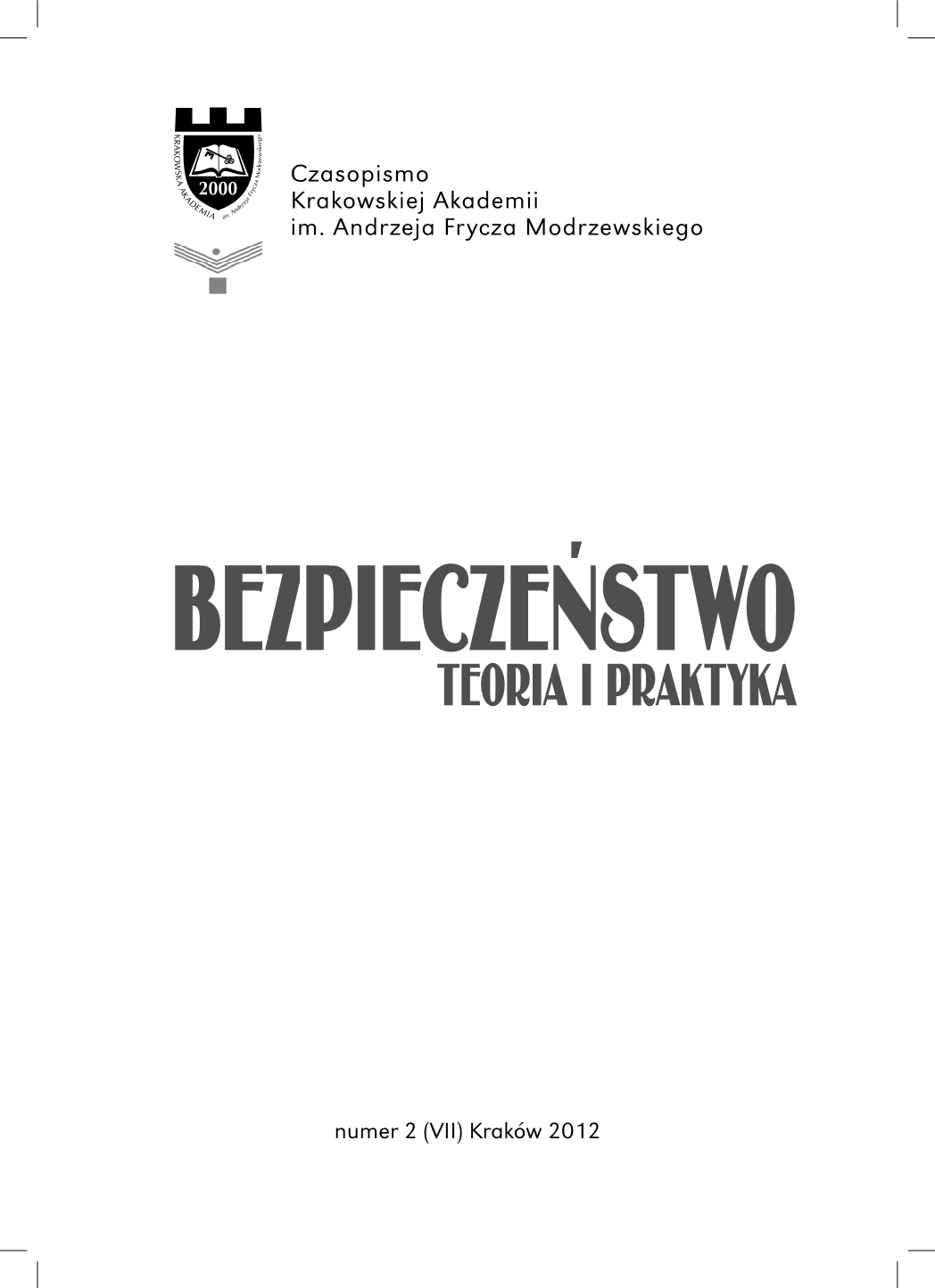 The National Office of Physical Education and Civil Defence Training as an Element of Co-ordinating the Security System in the Second Polish Republic in the Years 1927–1939 Cover Image