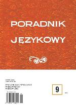 About Opipiały Kałmuk and Zadudlana Bojónczka, in Other Words Expressing Emotions in Poznań Urban Language (on the Basis of Słownik gwary miejskiej Po Cover Image