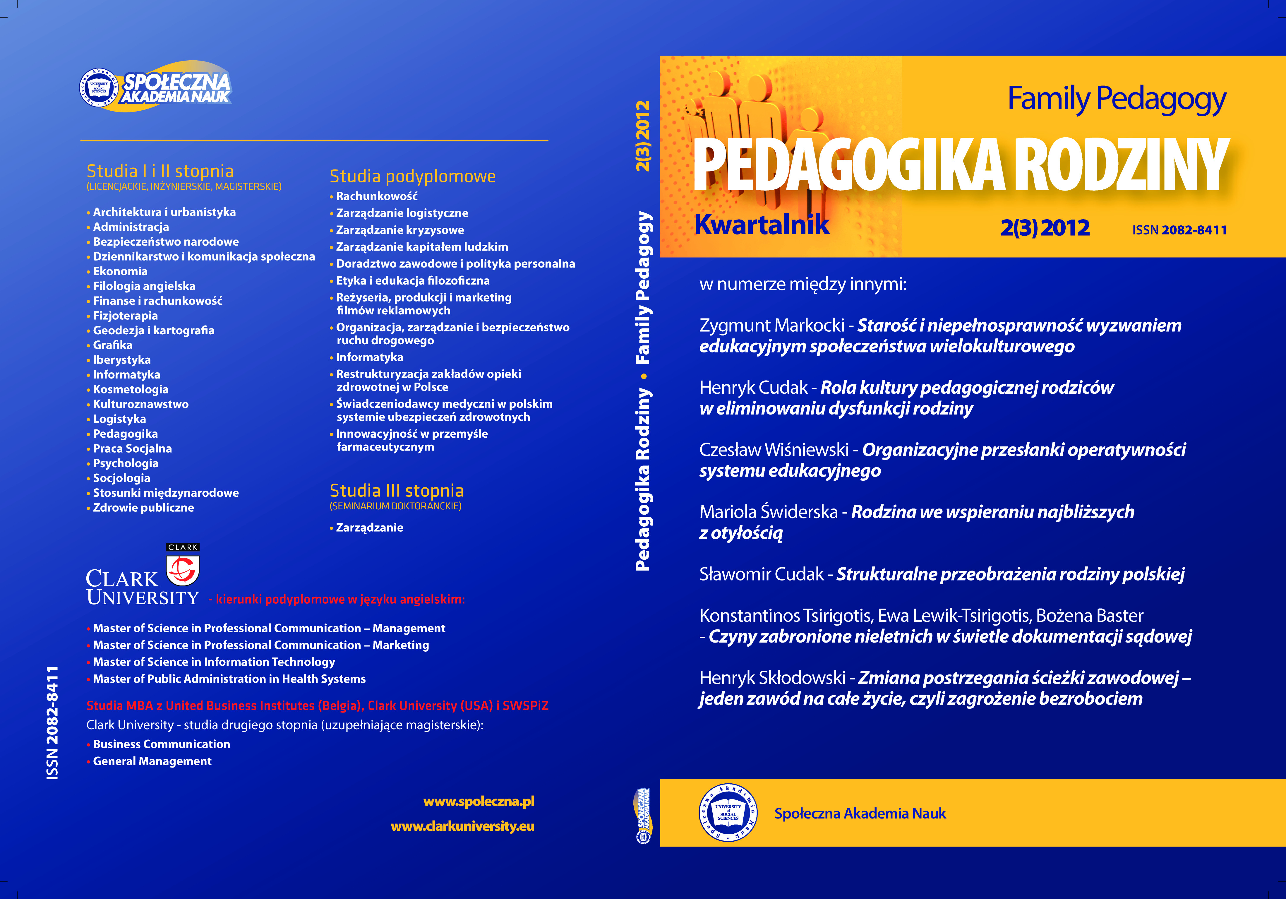 Publiczno-prawny charakter instytucjonalnej opieki  nad dzieckiem trzyletnim w Polsce Cover Image