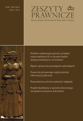 Legal opinion on the conformity with the Constitution of the Republic of Poland of the Council of Europe Convention on preventing and combating (...) Cover Image