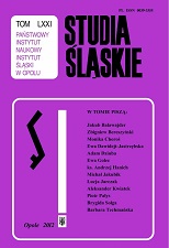 Opole Silesia in the Polish literature of the Interwar period – a contribution to cultural memories of the new (postwar) inhabitants of region Cover Image