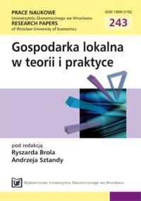 Efficiency analysis of state aid granted by local government to foreign investors located in Wałbrzych SEZ “INVEST-PARK” Cover Image