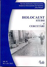 România, vara anului 1941. Cele cinci războaie, patru câmpuri de acţiune şi "limbajul violenţei" împotriva evreilor Cover Image