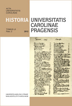 The Prague University and Peregrinatio Academica of Inhabitans of the Grand Duchy of Lithuania in 1385-1430 Cover Image