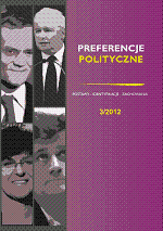 The selected determinants for voters decision in parliament election in 2011 Cover Image