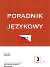 Intra-variety semantic derivation in the urban dialect (on the example of the Poznań lexis) Cover Image