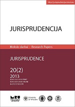 Formation of the Judiciary Fundamental in Lithuania (1913–1933) Cover Image