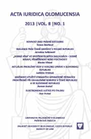 The Realization of the Rights of Czech Minority in Poland Cover Image