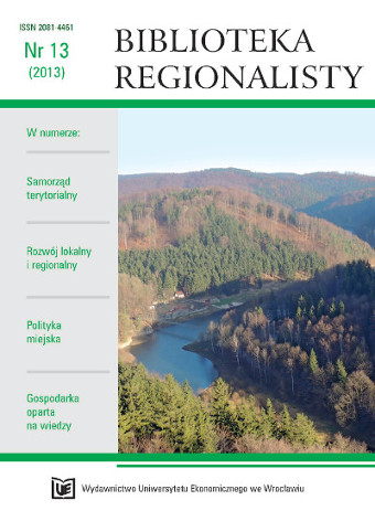 Dilemmas And Challenges Of Regional Policy In Poland Until 2020 Cover Image