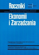 Changes of Basic Conditionings and Tasks of Agricultural Cooperatives In Poland Cover Image