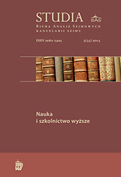 Funding of the higher education and science in Poland. Cover Image