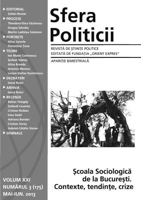 Science and politics in Gusti’s Sociological Paradigm. The society’s project, by the Sociological School from Bucharest Cover Image