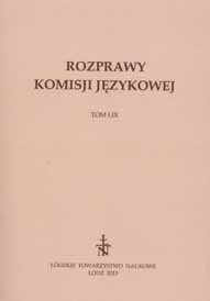 THE IMAGE OF SWINE IN POLISH AND RUSSIAN LANGUAGES (ON THE BASIS OF LEXICOGRAPHICAL MATERIAL) Cover Image