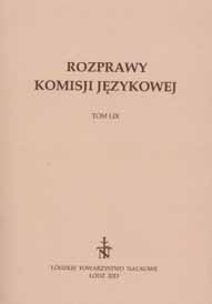 ONOMATOPOEIC VERBS IN THE SILESIAN DIALECT COMPARED TO SLAVIC LANGUAGES I. LEXEMES DESCRIBING BIRD SOUNDS AND BEHAVIOURS Cover Image