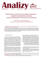 Niezależna instytucja (rada) fiskalna – międzynarodowe modele instytucjonalne. Wnioski dla Polski.