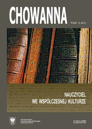 Teacher in relation to a cultural change and searching for the truth about good in a light of Karol Wojtyła’s thought Cover Image