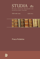 Working poor in Poland. Its origins, scope and socio‑economic impact Cover Image