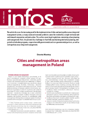 Cities and metropolitan areas management in Poland. Cover Image