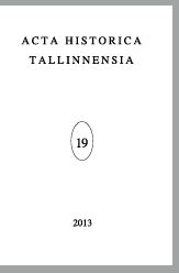 ESTONIANS’  ATTEMPTS  TO  INVENT  PERPETUUM  MOBILE  BETWEEN  THE  1870S  AND  1940  AS  A  MANIFESTATION  OF  MODERNIZATION  OF  SOCIETY Cover Image