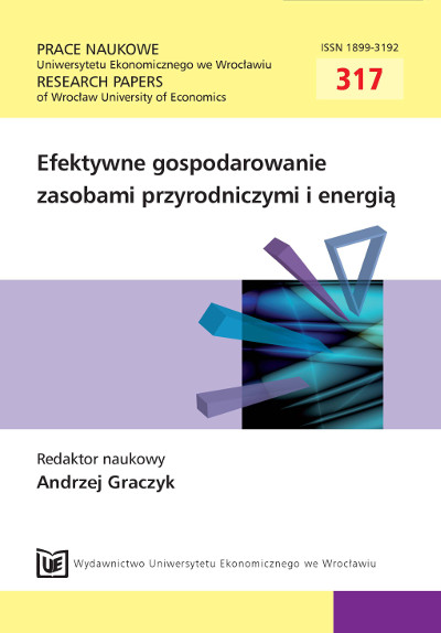 Natural value of ecosystems and their economic valuation, case of the middle Pomerania lakes Cover Image