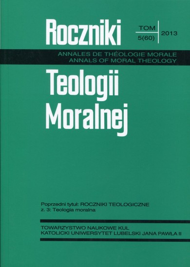 Transformations in Ethics Patterns Against the Backdrop of Social Transformations in Poland. The Moral Theological Aspect Cover Image