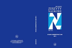 The evolution of municipal police authority in Poland. Axiological context. Cover Image