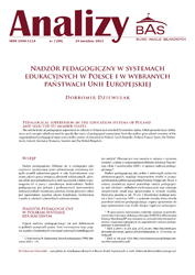 Pedagogical supervision in the education systems of Poland and selected EU member states. Cover Image