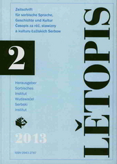 Historical Phonology, Spelling Reform and the Change of o > ó in Lower Sorbian Cover Image