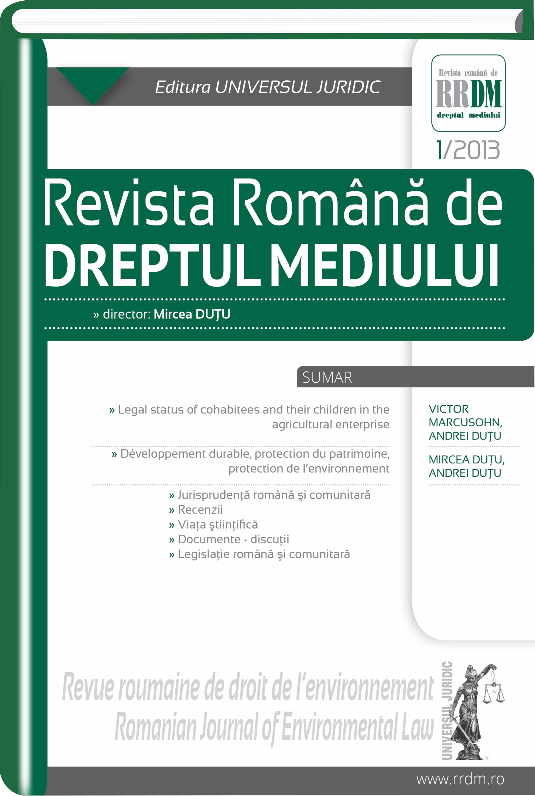 Jurisprudența de mediu (română, comunitară)