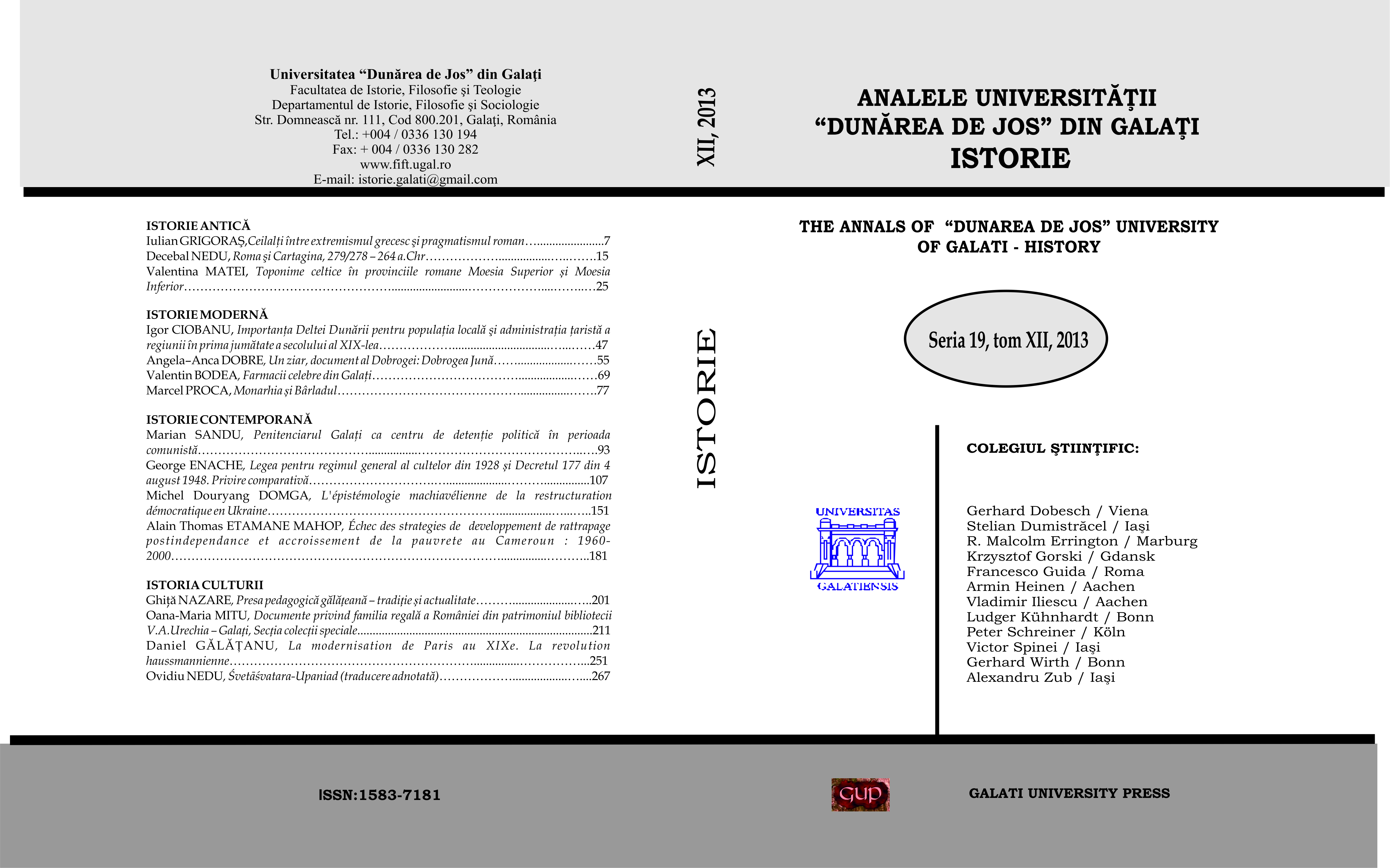 A Comparative Analysis of the Law Regulating Religions of 1928 and Decree 177 of the 4th of August 1948 Cover Image