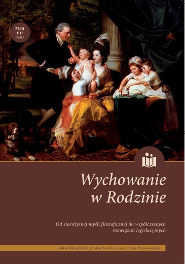 Institution of Parentage in Polish Family Law in the Years 1946–1965 Cover Image