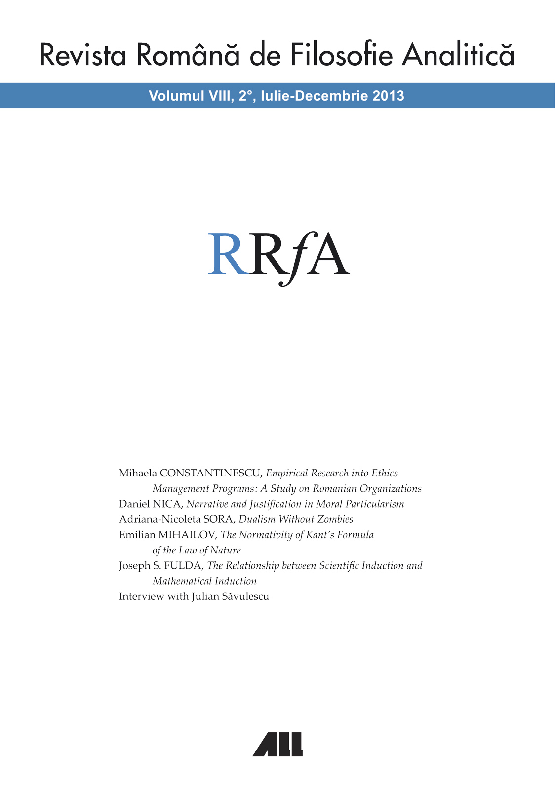 EMPIRICAL RESEARCH INTO ETHICS MANAGEMENT PROGRAMS : A STUDY ON ROMANIAN ORGANIZATIONS Cover Image