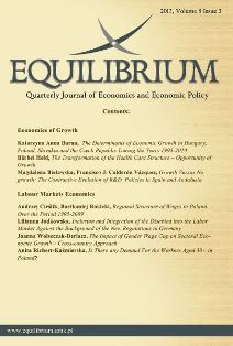 THE DETERMINANTS OF ECONOMIC GROWTH IN HUNGARY, POLAND, SLOVAKIA AND THE CZECH REPUBLIC IN THE YEARS 1995-2010 Cover Image