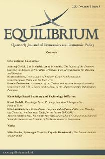 DETERMINANTS OF BUSINESS CYCLES SYNCHRONIZATION IN THE EUROPEAN UNION AND THE EURO AREA Cover Image