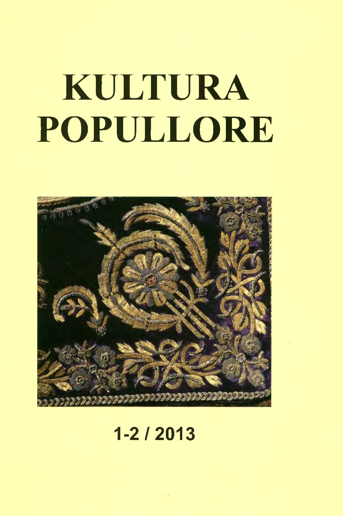 BIBLIOGRAFI E BOTIMEVE FOLKLORIKE DHE ETNOGRAFIKE GJATË VITIT 2012