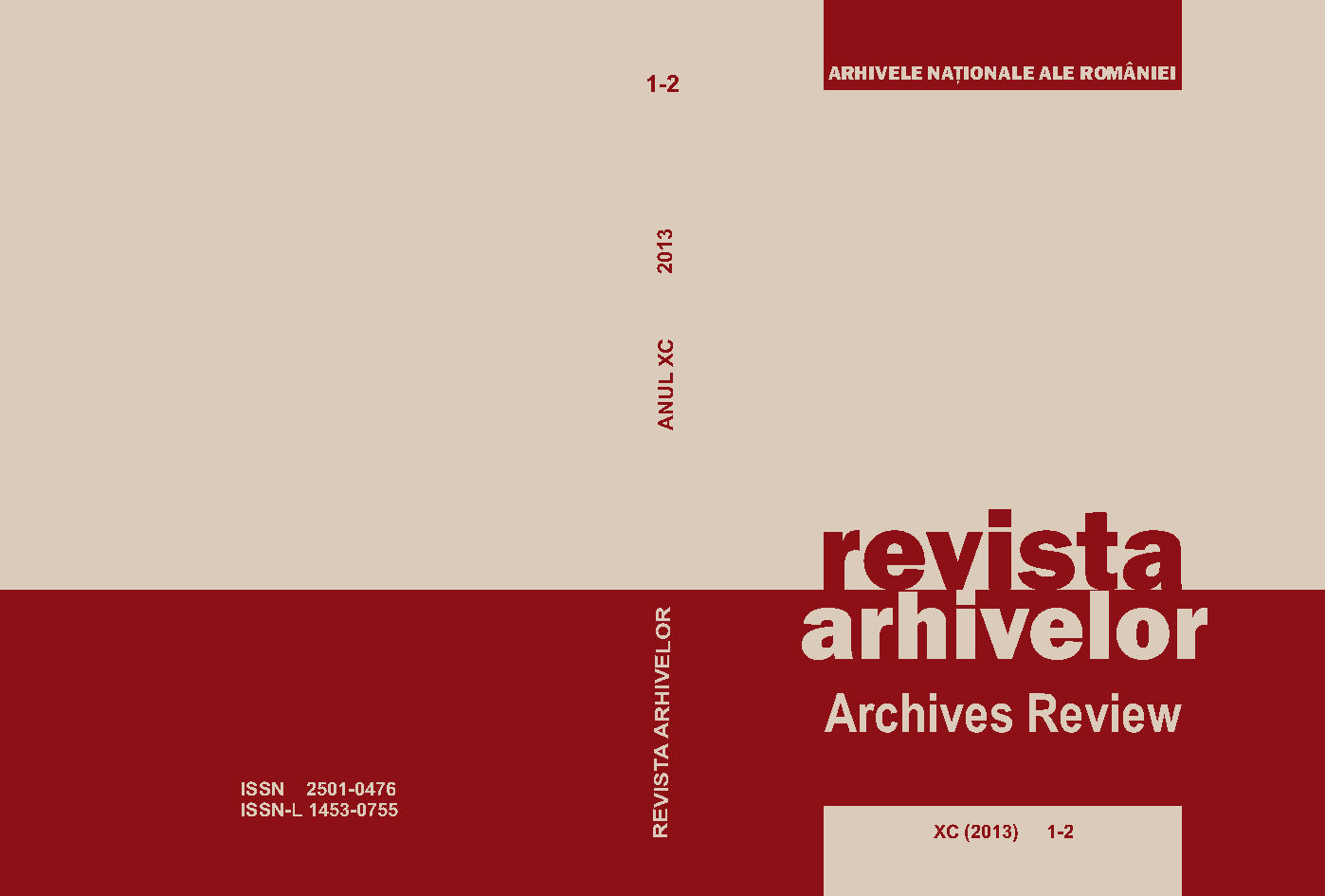 The Beginnings of the Archival Studies in the Territory between Pruth and Dniester: the Scientific Governmental Commission of the Bessarabian Archives (1898-1923) Cover Image