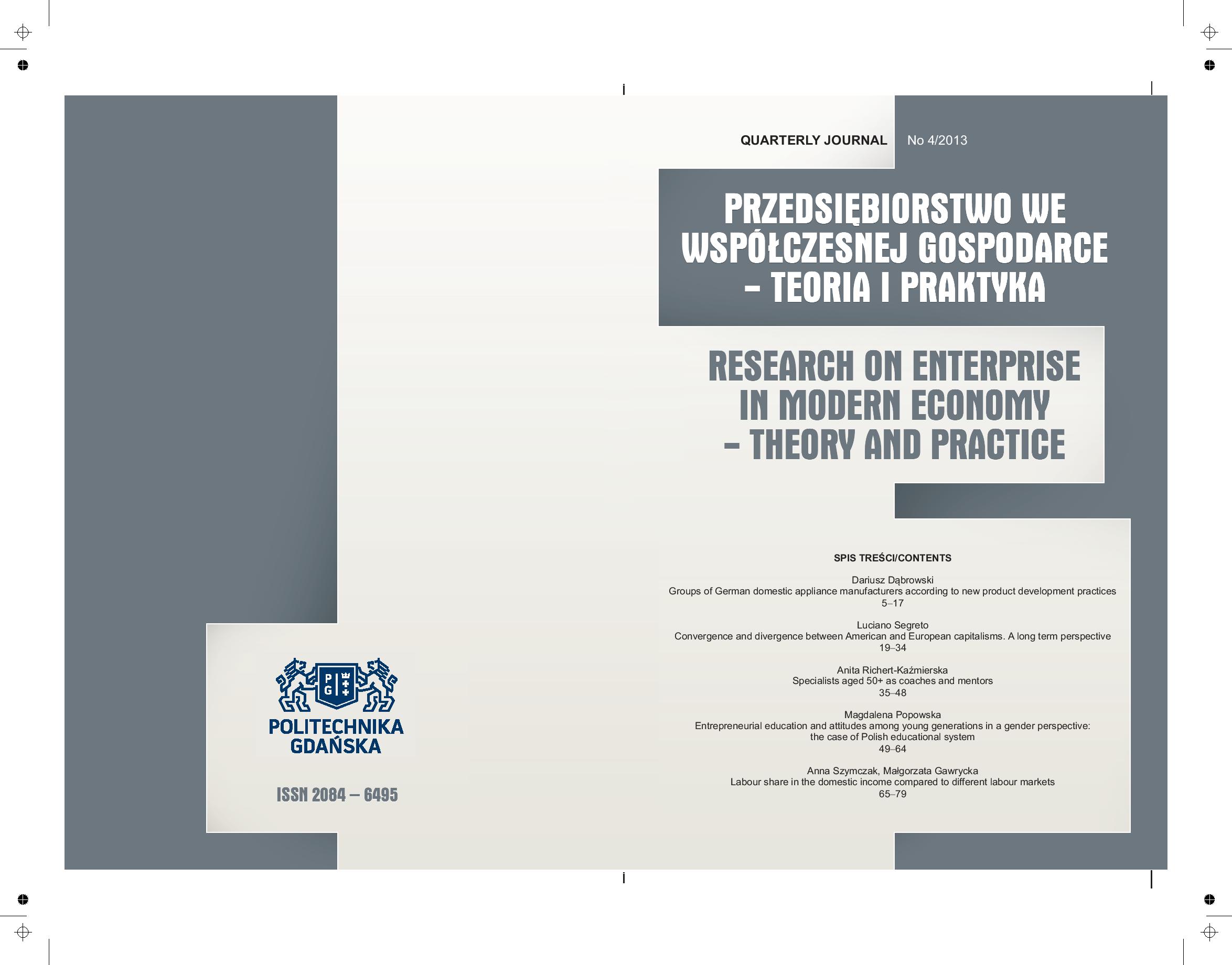 Entrepreneurial education and attitudes among young generations in a gender perspective: the case of Polish educational system Cover Image
