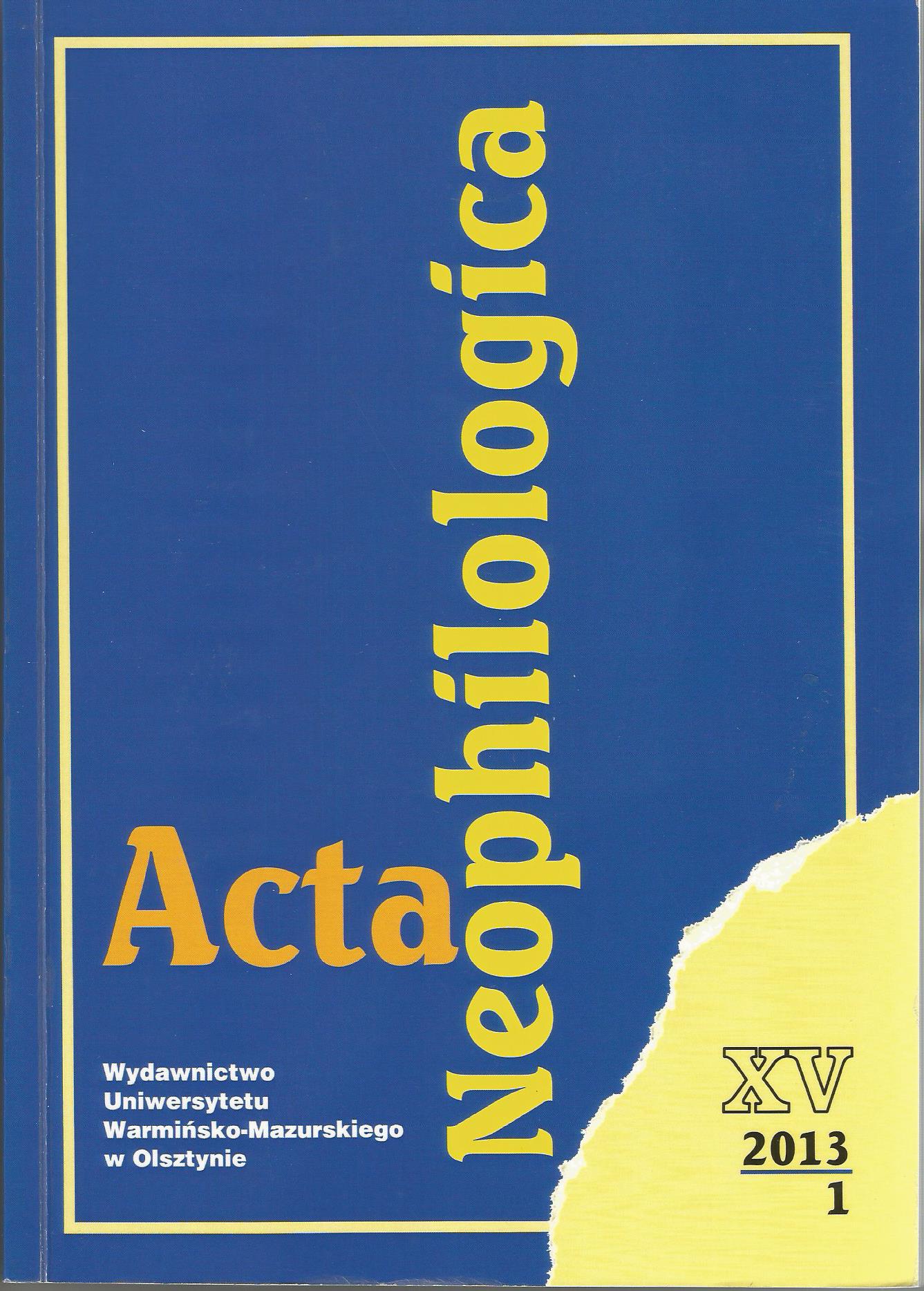 Word-Formation and Word-Formation Exercises as the Subject of Study in Second Language Acquisition Cover Image